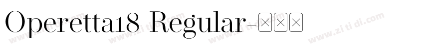 Operetta18 Regular字体转换